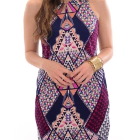 Renee c. Geometric Dress Size Large - Picture 1 of 7